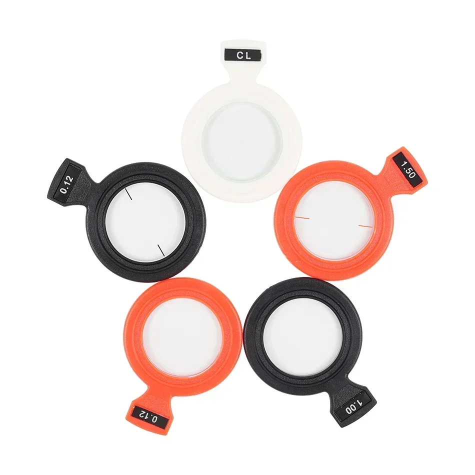 Aist Optics Adjustable Optical Eyewear Lenses with Plastic Rim - 26mm Diameter