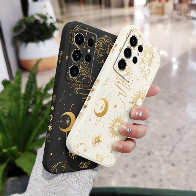 Golden Starry Sky Phone Case Cover