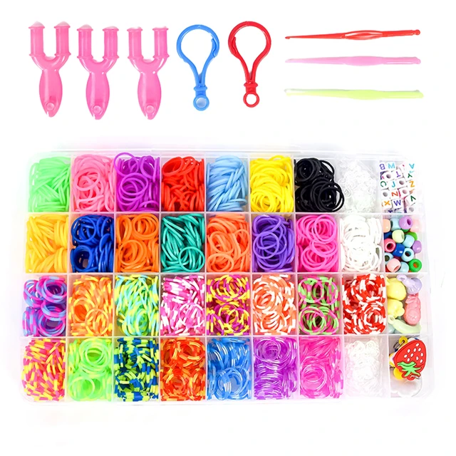 600 Pieces - Rubber Bands Refill Loom Set - Rubber Band Bracelet Kit |  Fruugo KR