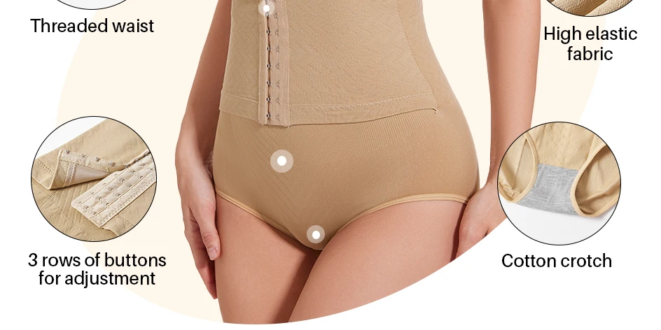 Description Picture 6 of itemHigh Waist Flat Belly Belt Stretch Shapewear Waist Sheath Slimming Panties Abdomen Control Women Body Shaper Modeling Straps