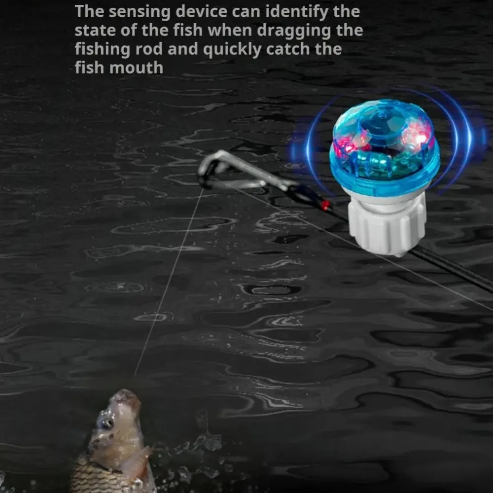 Fishing Bite Alarm Light Night Fishing Rod Tip Strike Sensor Alert Light Electronic Bite Indicator LED Lamp pesca