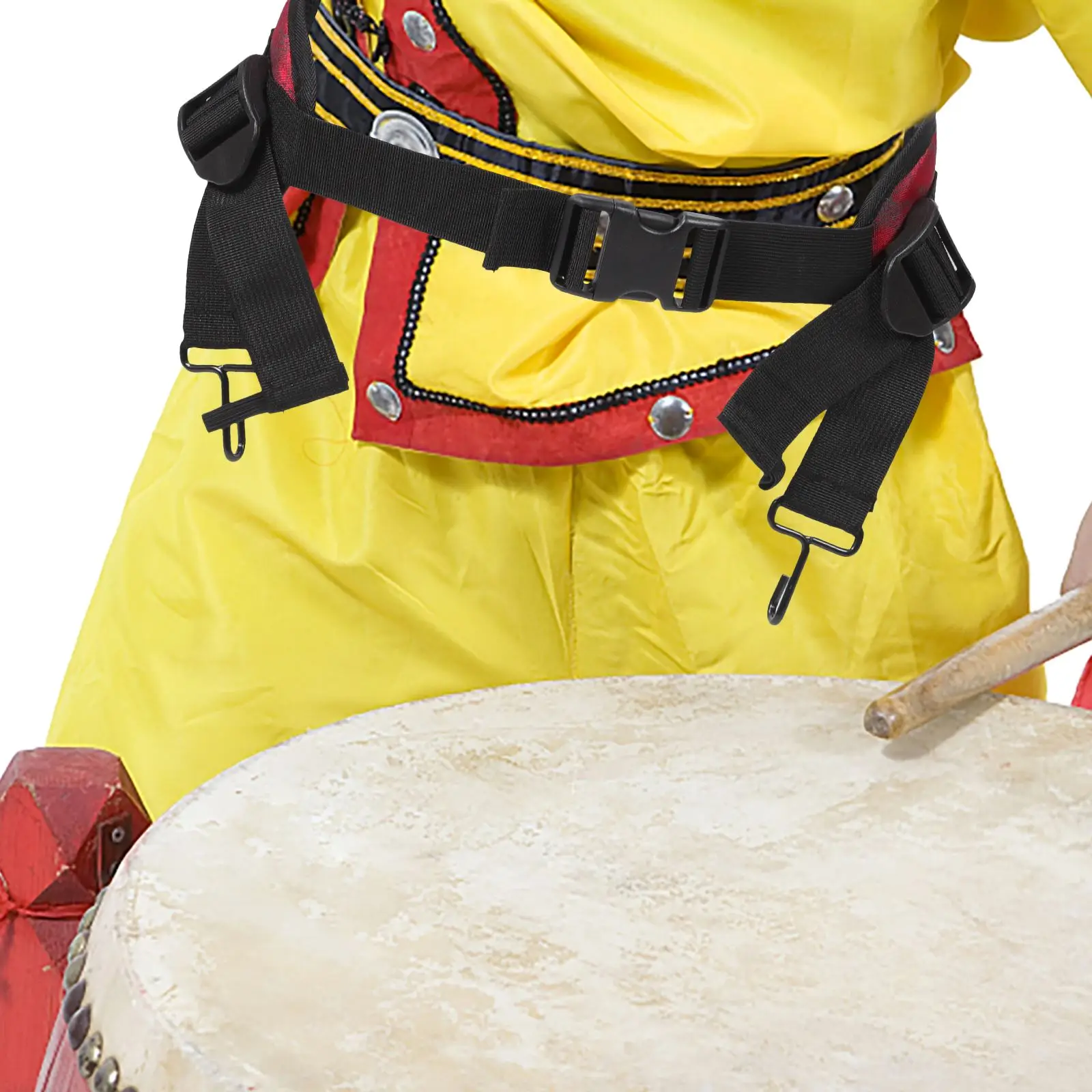 Red Camouflage Hand Drum Strap Djembe Snare Drum Belt Percussion Instrument Sling With Metal Hooks Yw36 Musical Instruments