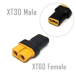 Universal RC Adapter Connector Plug for Car, Airplane, Drone, and Boat Lipo Battery (XT60 - F to XT30 - M)