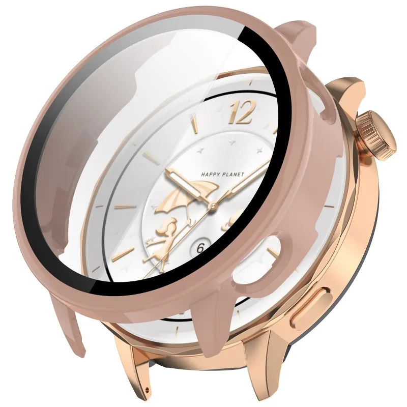 Premium Tempered Glass PC Case - Smart Watch Bumper Protective Cover