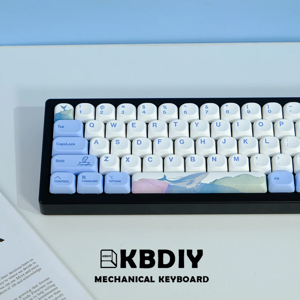 mecânico PBT, russo, coreano, 135 teclas, personalizado para interruptor MX