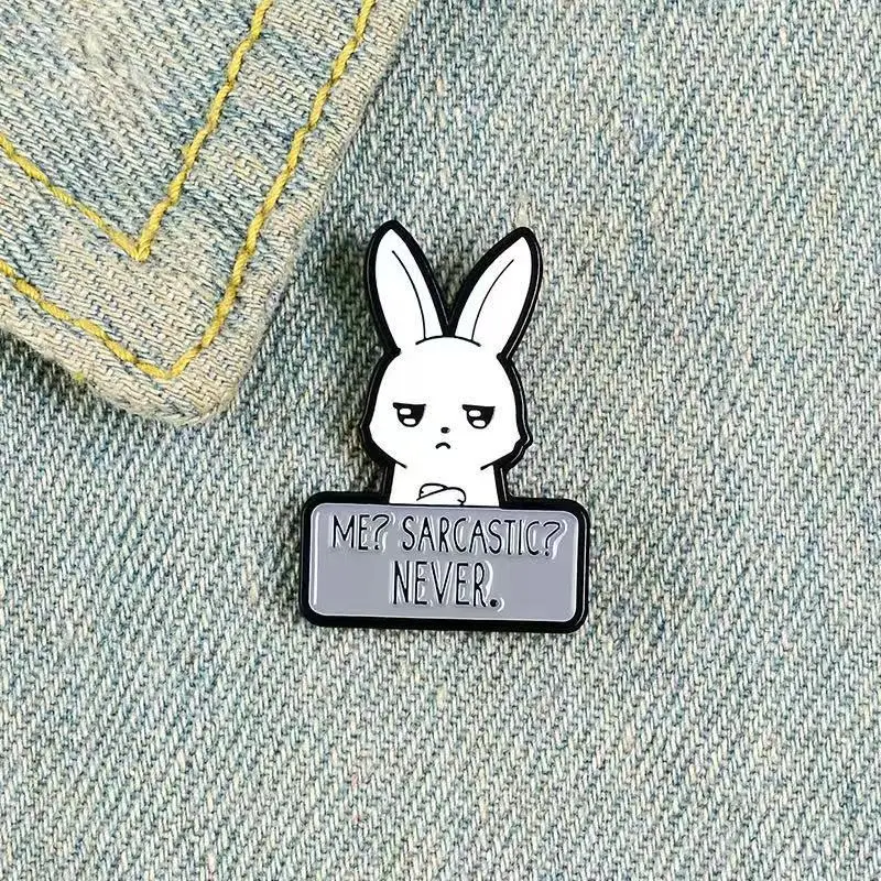 Custom Cute Feminist Rabbit Enamel Pins