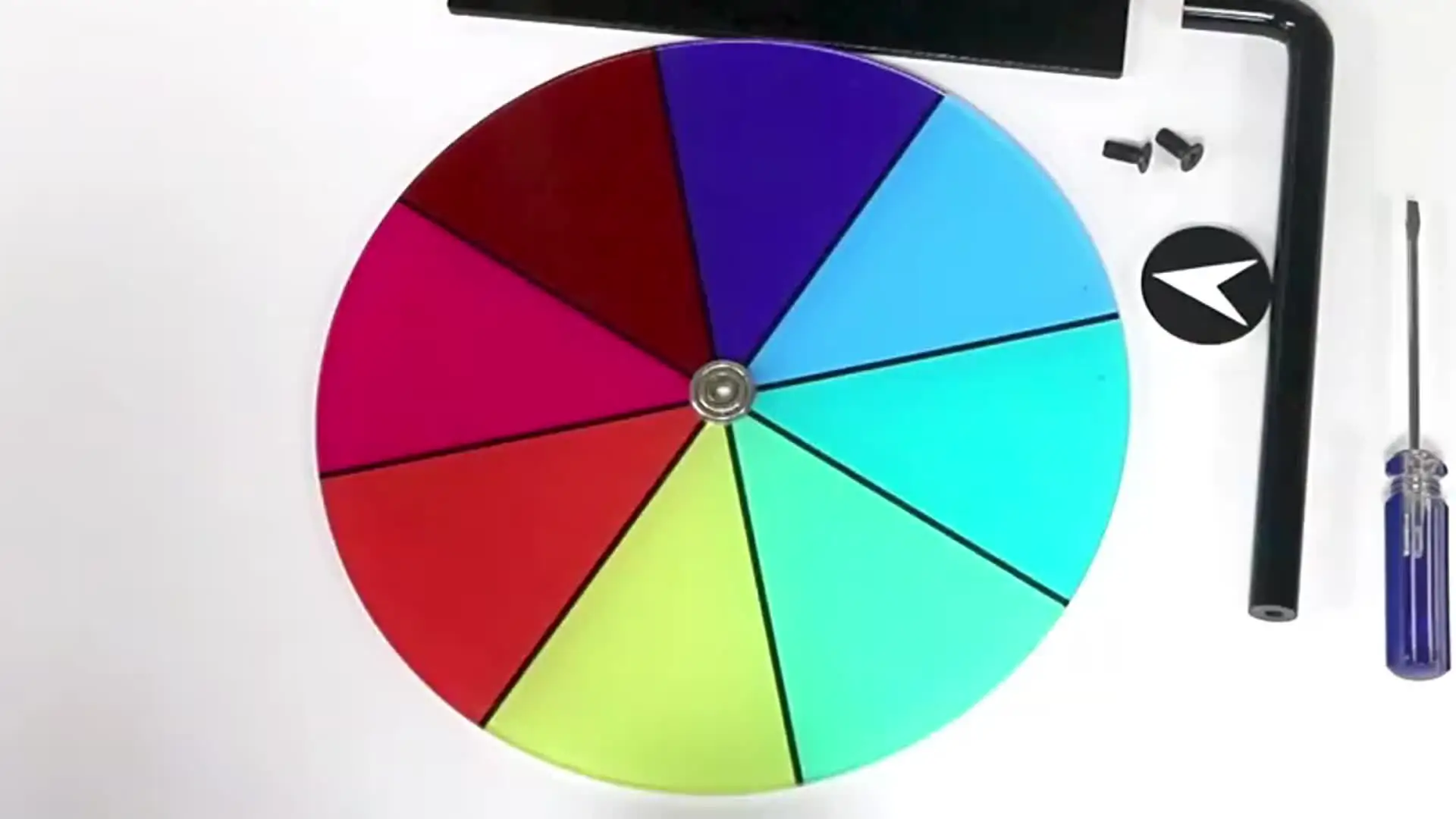 Ruota Poker Per Feste E Giochi | Roulette Russa In Plastica Con Diametro 25,5 Cm Per Intrattenimento