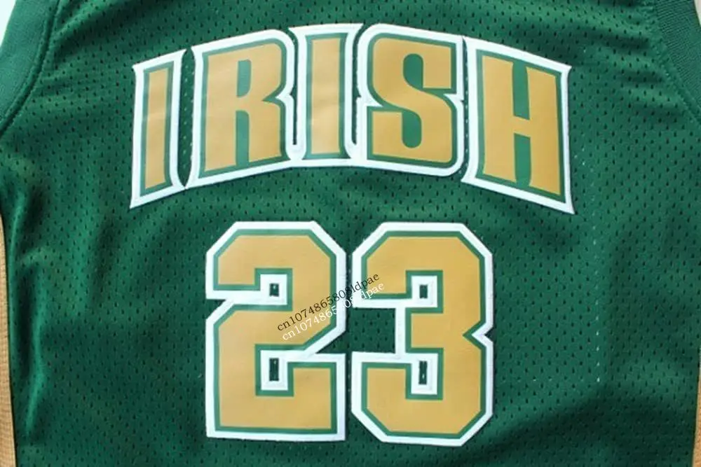 Irish Jersey Men's #23 High School Embroidery Basketball Jersey