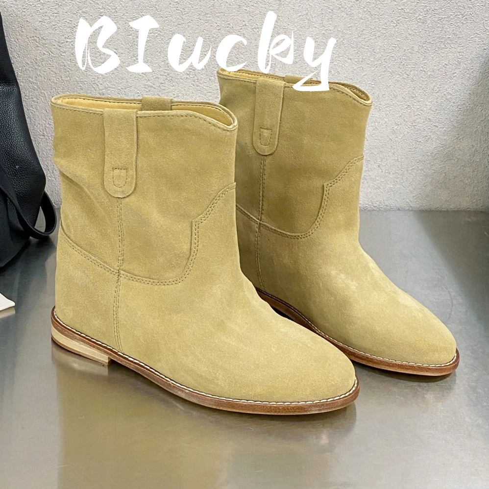 

2023 New Women's Western Cowboy Boots Pointy Plus Size Chunky Heel Hiking Shoes Vintage Embroidered Knight Boots Autumn