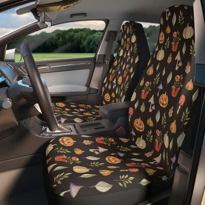 

Halloween Cottage Core Cute Car Seat Covers | Custom