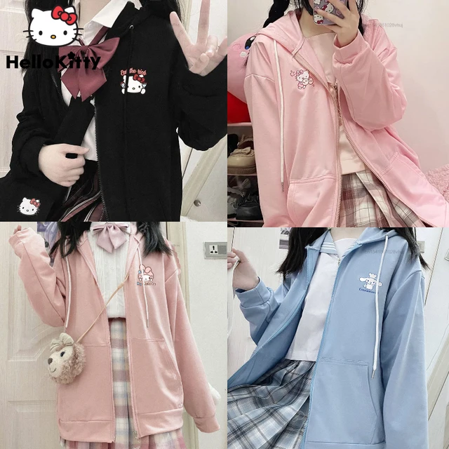 Hello Kitty Loose Coat Autumn Coat Japanese College Style Y2K