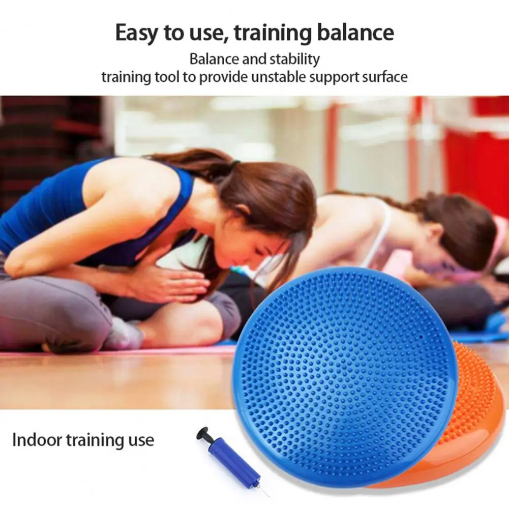 33cm Balance Pad Training Mat PVC Gym Fitness Yoga Seat Massage Cushion  Inflatable Yoga Massage Ball Mat Sports Accessories - AliExpress