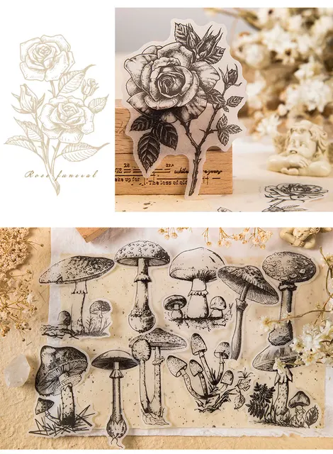 Decalcomanie Fiori Bianchi Per Mobili - Trasferimenti Vintage Per Pareti E Arredi | 4 Fogli - Foto 4