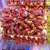 20pcs/set Pokemon  Bulbasaur Pikachus Squirtle Charmander Plush Doll 11cm Pendant Stuffed Pendant Keychain Plush Gift Toy 1