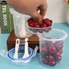 1PC Fresh-Keeping Food storage containers Fruit Salad Yogurt Box Kitchen For Cereals Double-Layered Portable Travel Storage Jars 2