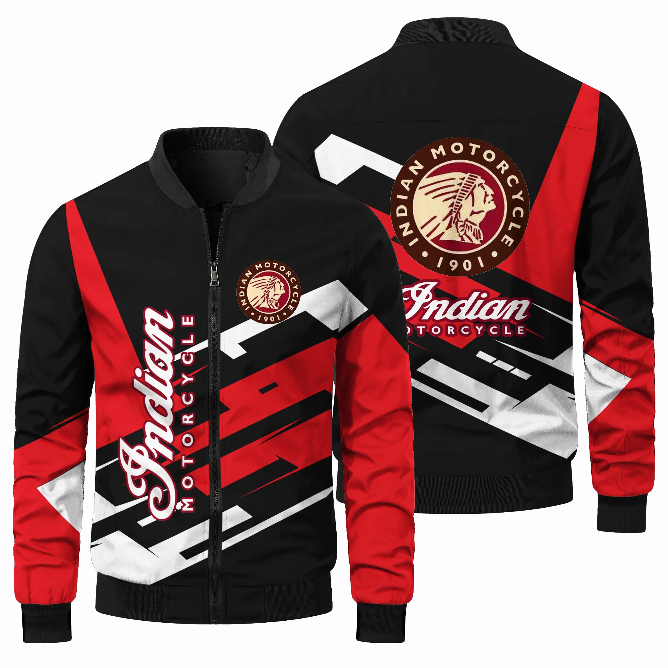 thumbnail image 1 of Chaquetas de primavera y otoño para hombre Chaquetas con estampado 3D Chaquetas para ciclismo, acampada, todoterreno y al aire libre Chaquetas clásicas de carreras, 1 of 5