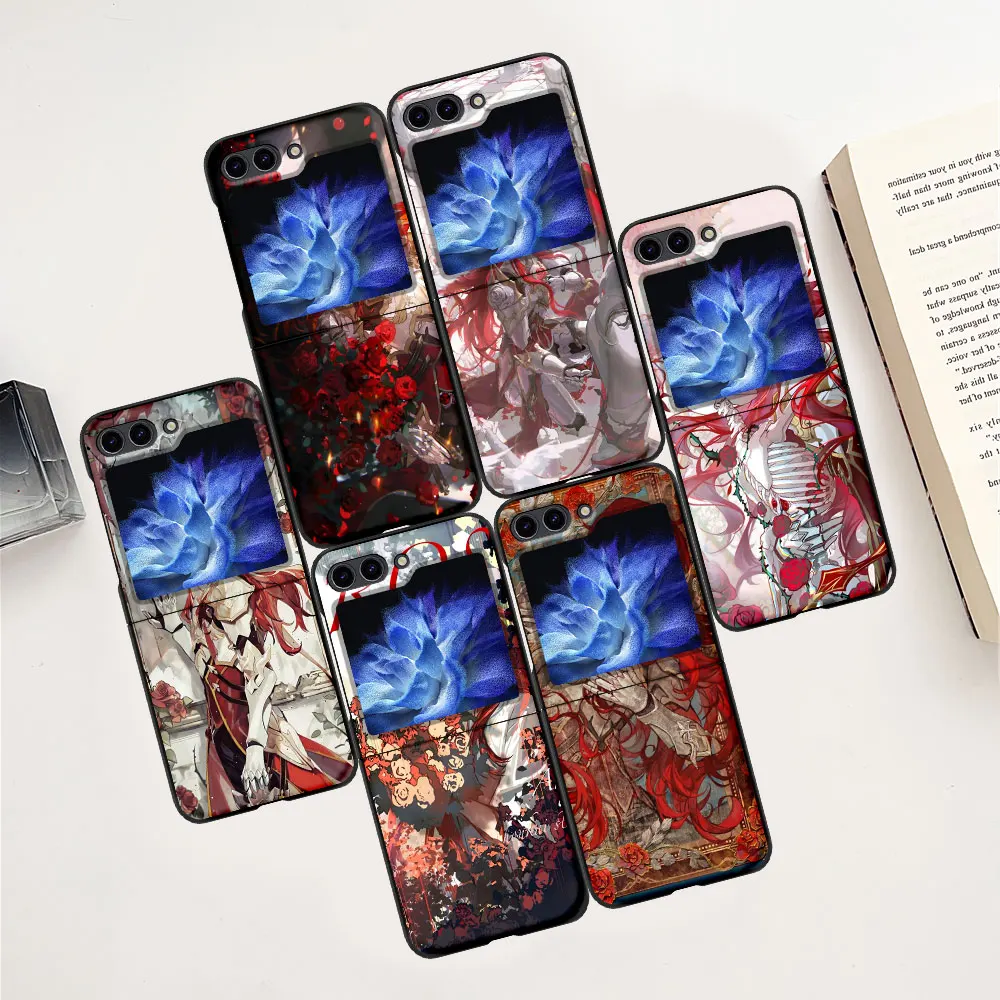 Argenti Honkai Star Rail Case Per Samsung Galaxy Z Flip5 Hard Pc Cover Per Cellulare Z Flip 5 Zflip5 Black Folding Coque