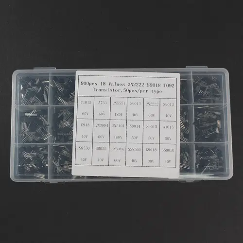 50-900PCS Transistors kit NPN PNP S8050 S8550 S9012 2N3904 2N3906 C1815 A1015 MJE13001 BC327 BC337 BC517 BC547 BC548 BC549 BC558 - Image 10