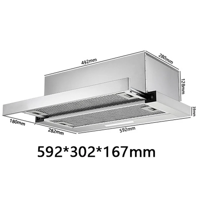 Range Hood For Kitchen Rental RoomTop Suction Kitchen Drainage Kitchen Ventilator Large Suction Exhaust Hood Pull Easy to Clean 2