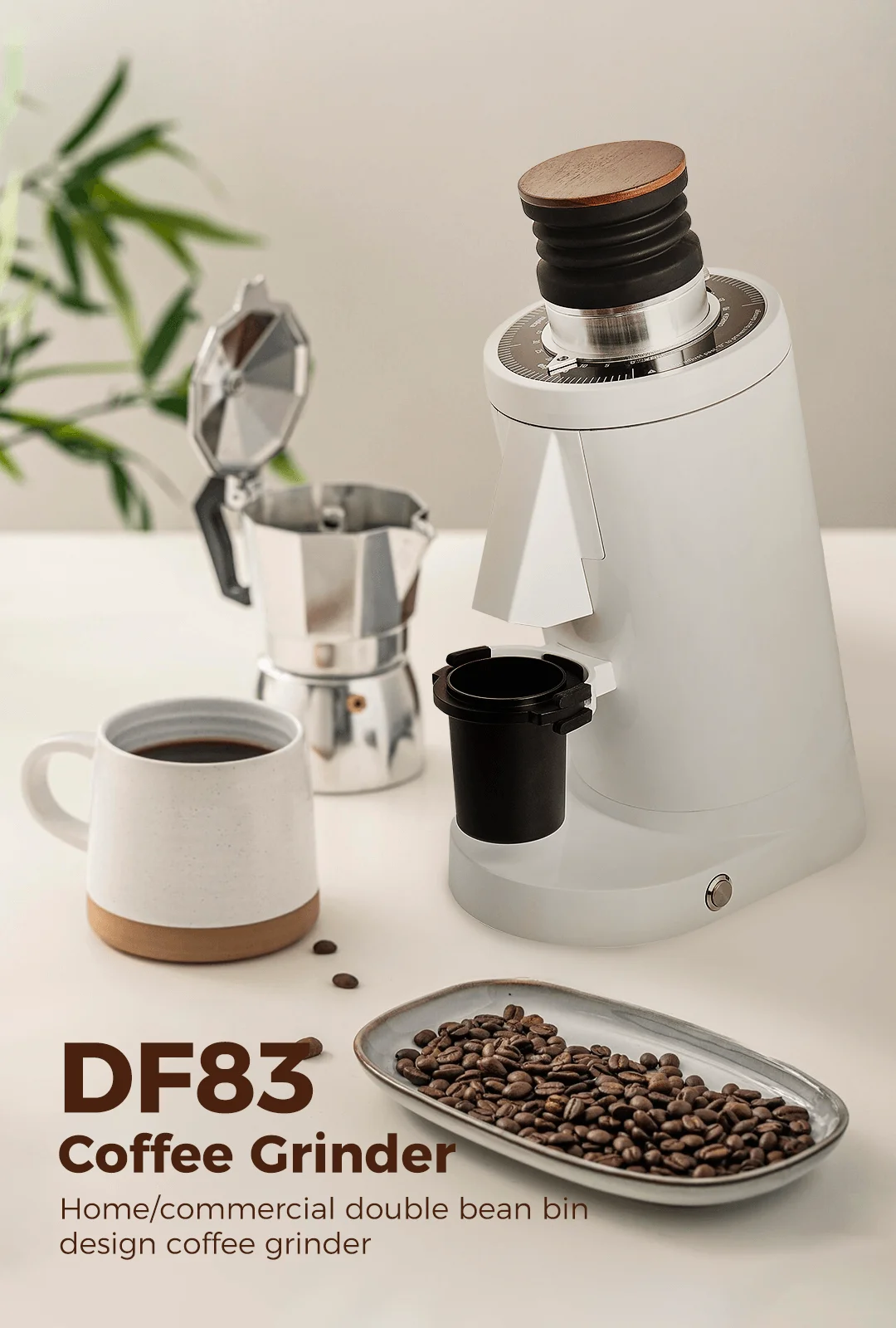 DF83 Single Dose Grinder | 83mm Flat Burrs, Stepless, 550W