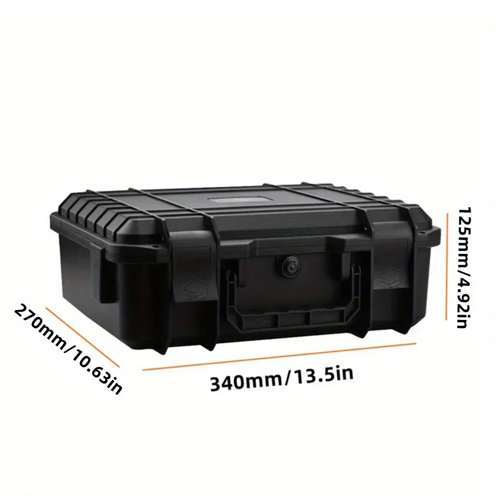 1pc Waterproof Hard Carry Case Bag Tool Case With pre-cut Sponge Storage Box Safety Protector Organizer Hardware Toolbox 2