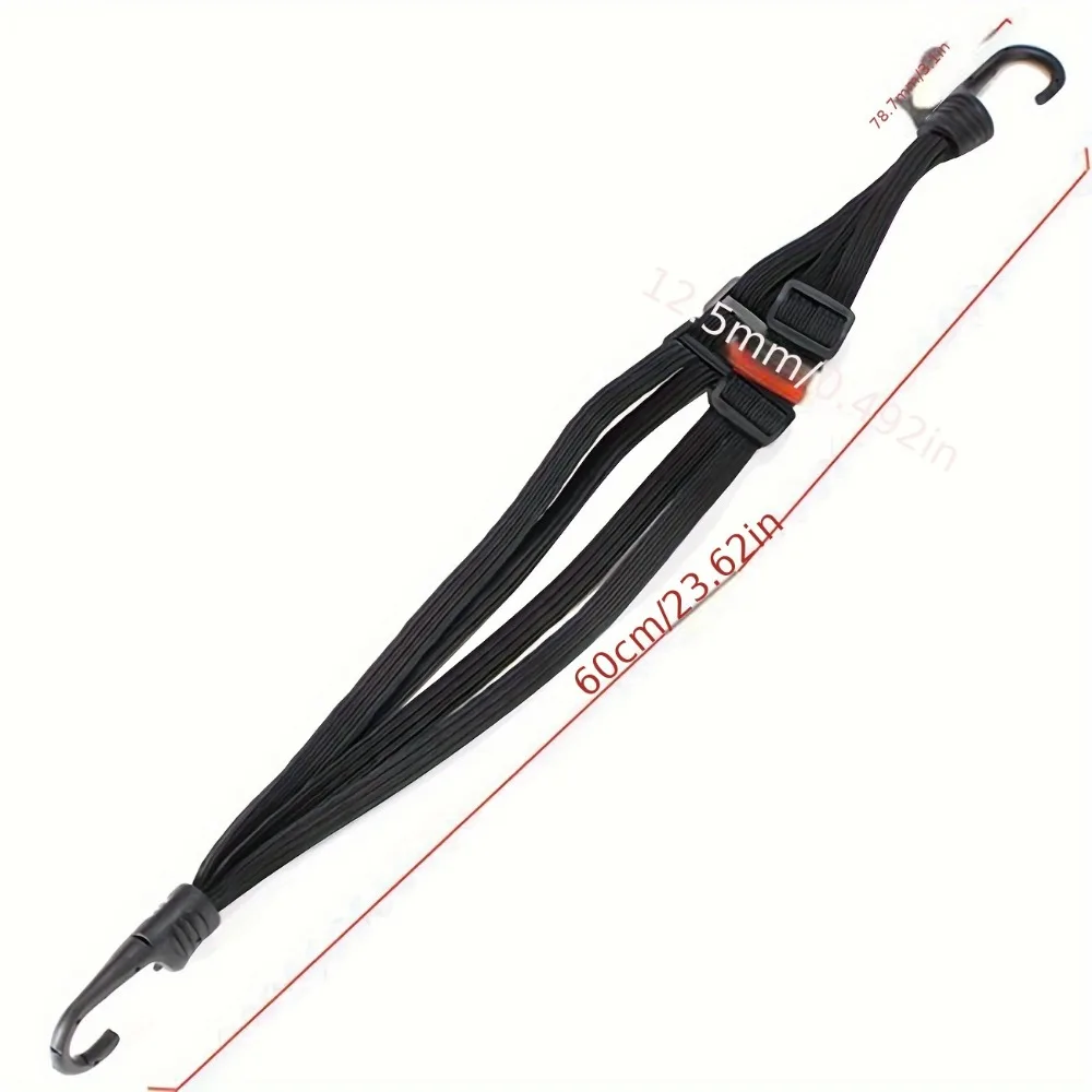 4-in-1 Multifunctional High-elasticity Strap With Hook Adjustable Motorcycle Electric Bicycle Helmet Rear Box Seat Fixed Strap motorcycle helmet strap motorcycle luggage strap