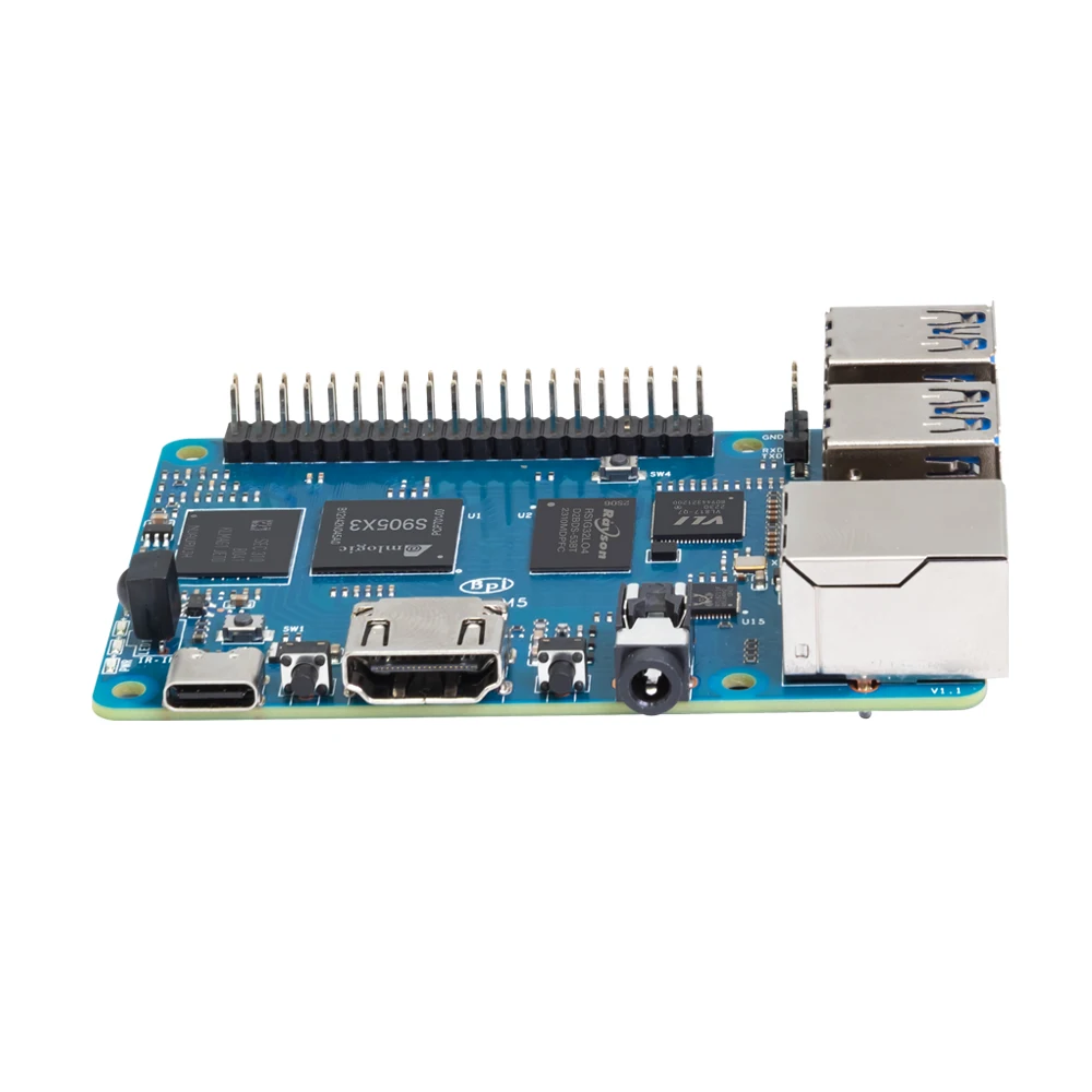 Banana PI BPI-M5 Amlogic S905X3 Quad Core 4GB LPDDR4 RAM 16GB eMMC Flash Support Linux Raspberry Pi e Orange Pi Single Board