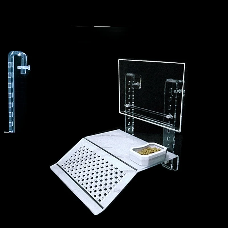 Acrylic Turtle Sunning Platform Climbing Tower Fi Tank Deep Water Turtle Ladder Winter Sp House Warm Room Anti-Escape Is...