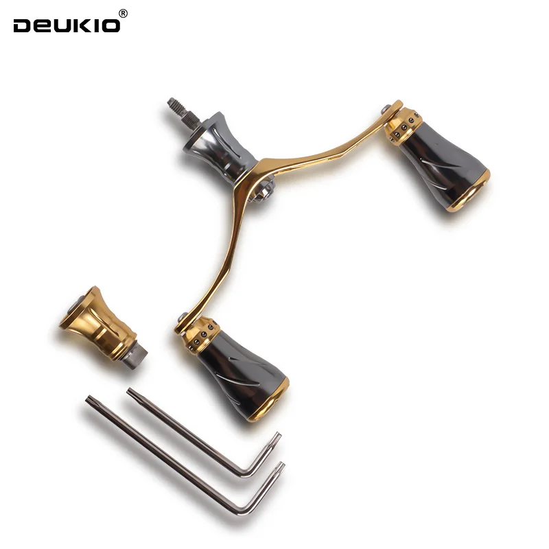 Fishing Reel Accessory Spinning Reel Handle Aluminum Alloy Knob Grip Hollowed Out DIY Modified Double Handles for S/D Brand