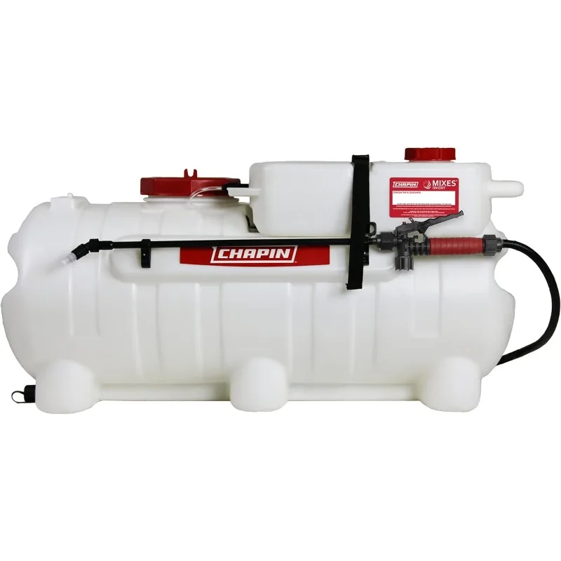 

Chapin International Chapin 97561 25-Gallon Mixes on Exit 12V, 2.5 GPM Pump ATV/UTV Spot Sprayer, Translucent White