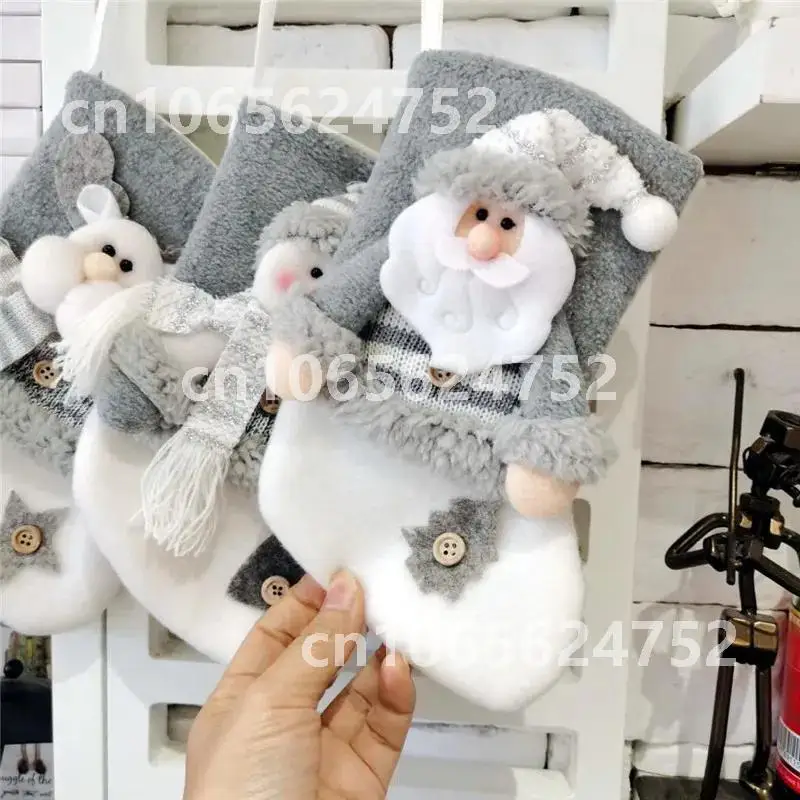 

2022 New Year Stocking Sack Christmas Xmas Gift Candy Bag Noel Home Decorations for Christmas Navidad 2021 Tree Decor