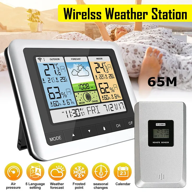 ThermoPro Digital Weather Station with Wireless Outdoor Sensor in the  Digital Weather Stations department at