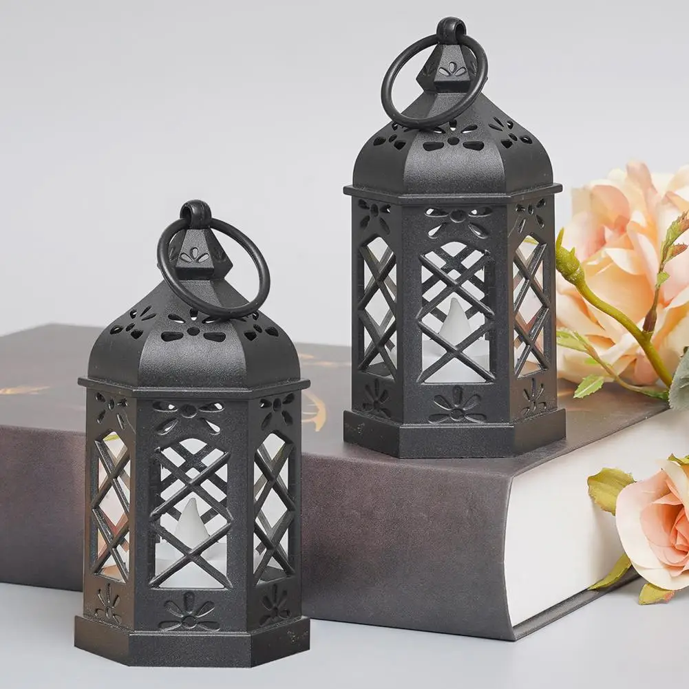 

Night Light Desk Lantern Lamp Battery-operated Flicker-free Electronic Candle Light for Retro