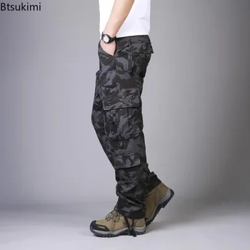 Pantaloni cargo mimetici da uomo Camo Cargo Multi tasche Pantaloni tattici militari Uomo Hip Hop Jogging Streetwear Pantaloni sportivi per uomo