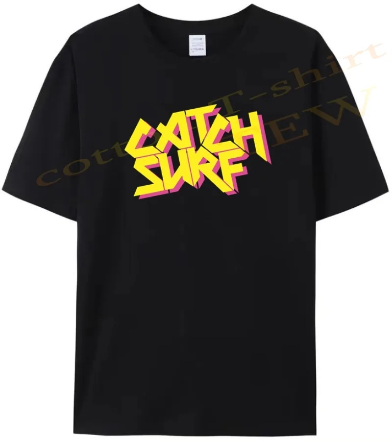 

[TEW] Men's Summer Printed Cotton Catch T-Shirt Surf Unique Women's Casual Youth Short Sleeve