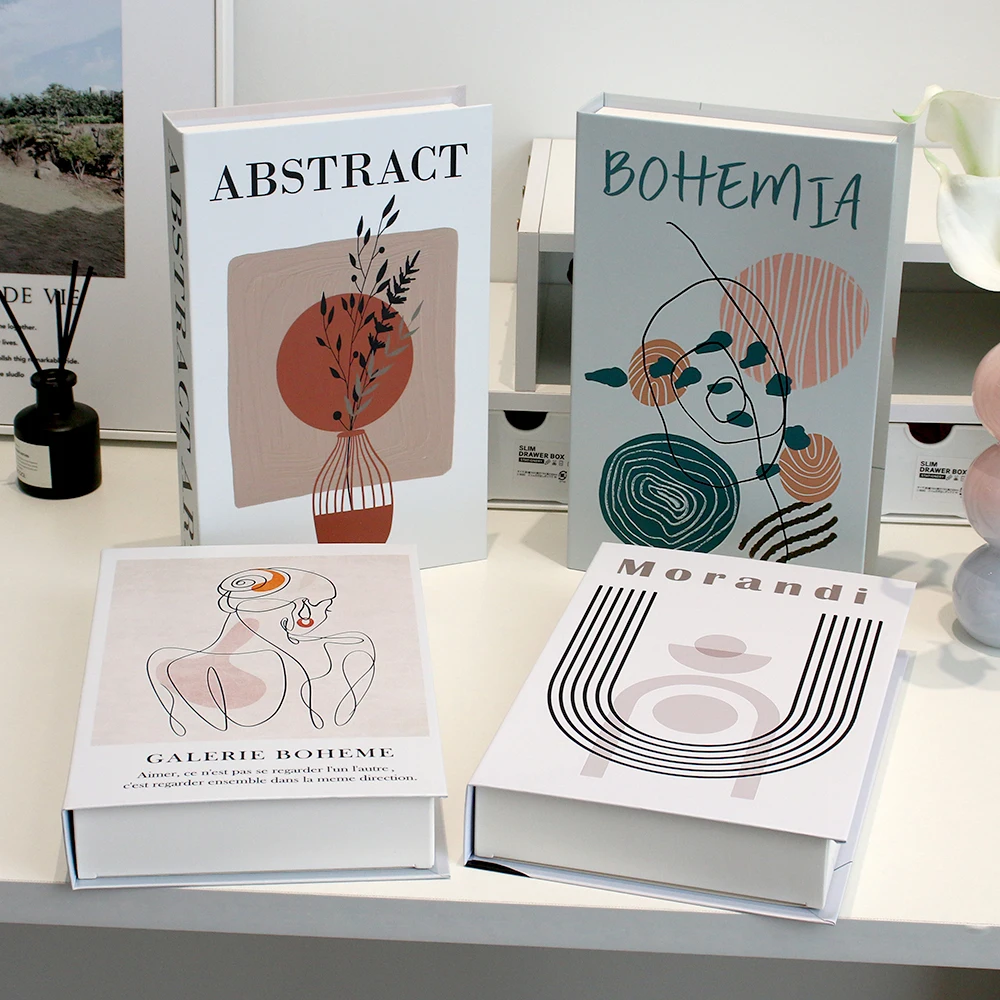Новые модные роскошные поддельные книги для украшения