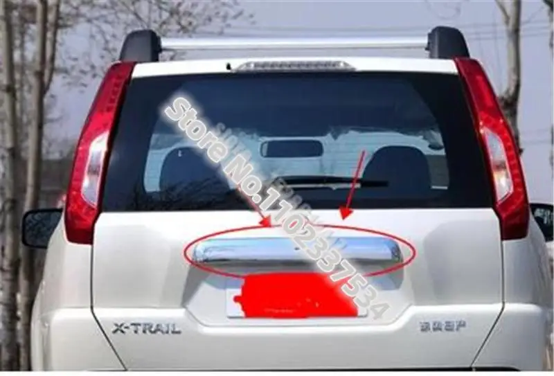 Per Nissan X-Trail Xtrail T31 2008-2013 Abs Cromato Coperchio Del Bagagliaio Posteriore Trim Cover Trim Trunk Coperchio Trim Accessori