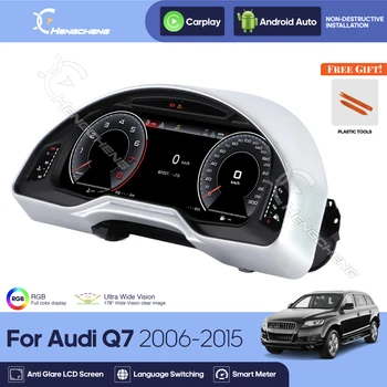 Para Audi Q7 2008-2015, Panel de Instrumentos Digital de 12.3'', Pantalla LCD, Panel Digital, Cabina Virtual, Carplay Inalámbrico para Auto 1