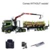 New Toucan DIY 6X6 Metal Chassis 1/14 770S RC Tractor Truck Hydraulic Crane Logging Trailer Painted Finished Car Machine Vehicle 1