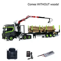 New Toucan DIY 6X6 Metal Chassis 1/14 770S RC Tractor Truck Hydraulic Crane Logging Trailer Painted Finished Car Machine Vehicle 1
