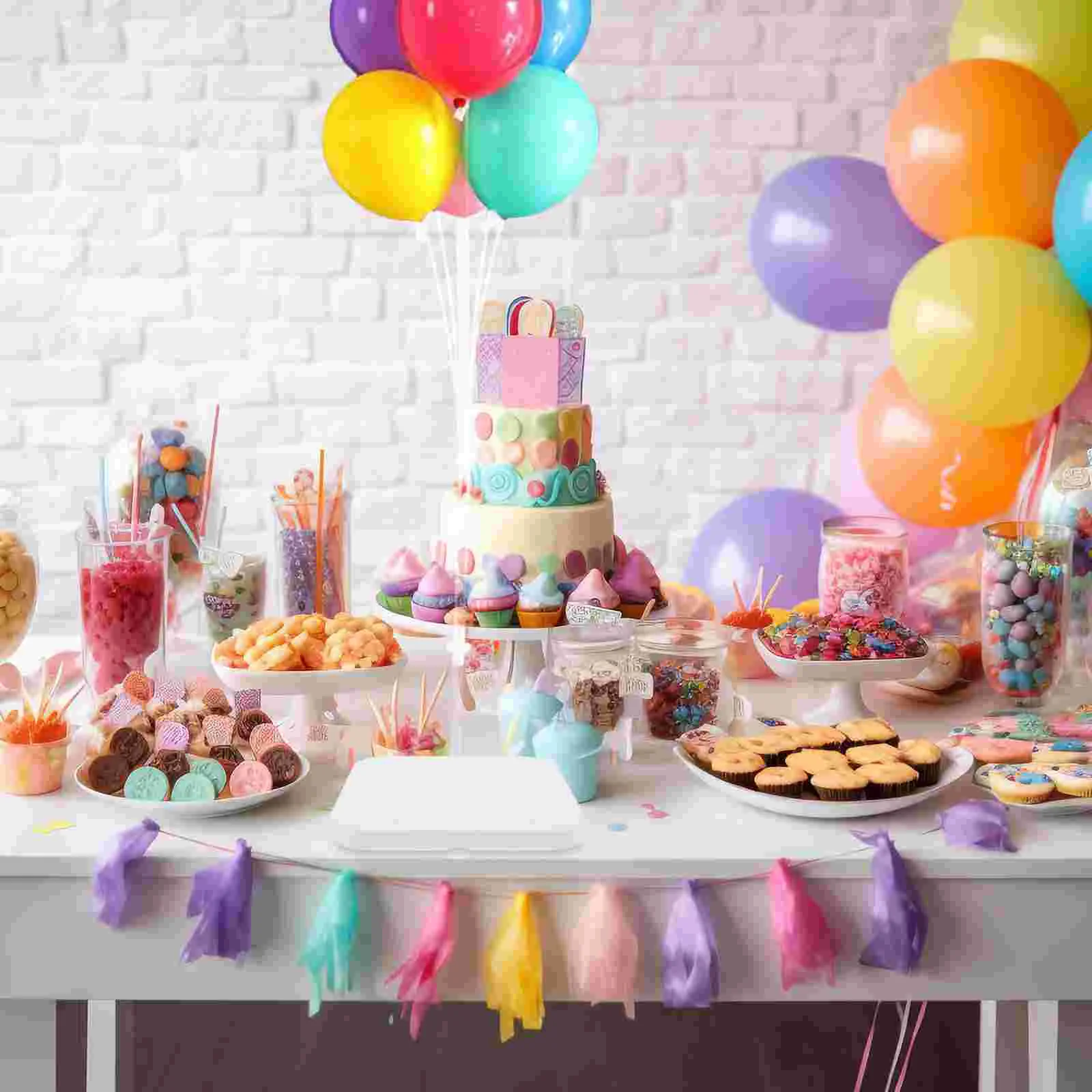 

2 Pcs Balloon Base Balloons Wedding Accessory Water Filling Weight Stand for Party Decorate Arch Column Plastic Stands Birthday