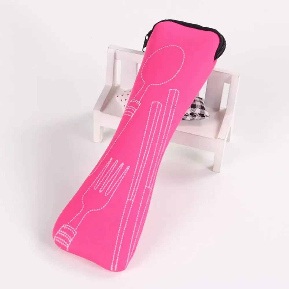 Portable Tableware Bag Cutlery Bag Dinner Set Travel Packaging Storage Box Dinnerware Picnic Fork Spoon Without Dinnerware tableware storage bag tableware storage box