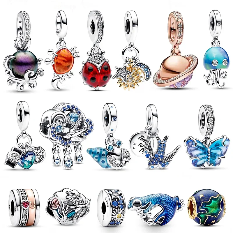 Бусины-подвески в виде краба из