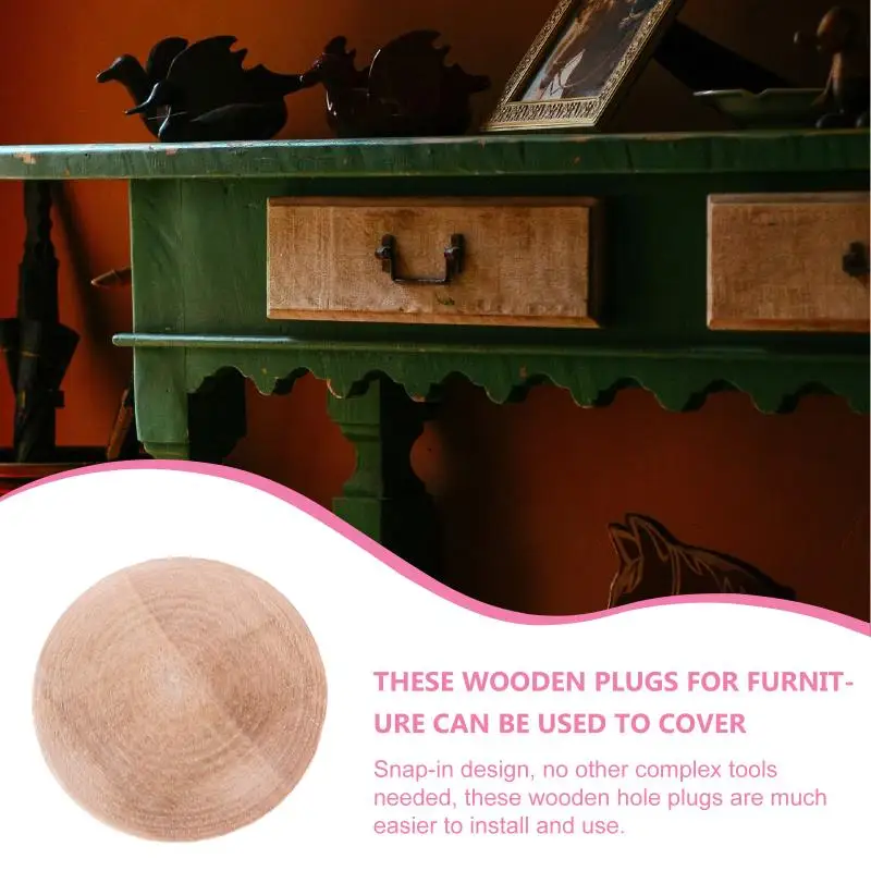 Description Picture 2 of itemPack of Mushroom Plugs Screw Hole Cover Button Plug Stair Plug Wood Hole Plugs Furniture Plug 20*15mm
