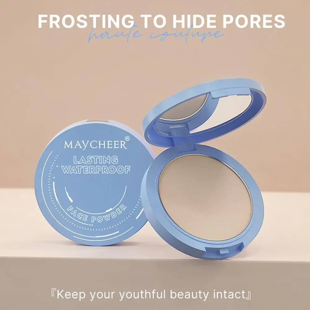 Pressed Powder Foundation Setting Powder Face Powder Compact Powder Super Silk Soft Mist Powder Cake Long-lasting Waterproof Press Texture Powder Smooth Oil Control Face Polvo W0W3