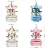 Creative Fantasy Christmas Holiday Decor Carousel Music Box Easy Use Carousel Ferris Wheel Ornaments 6