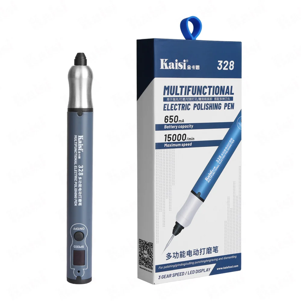 

Kaisi 328 Multifunction Charging Polish Pen for Phone Motherboard CPU IC Grinding Cutting Drilling Carving Disassembly Tools
