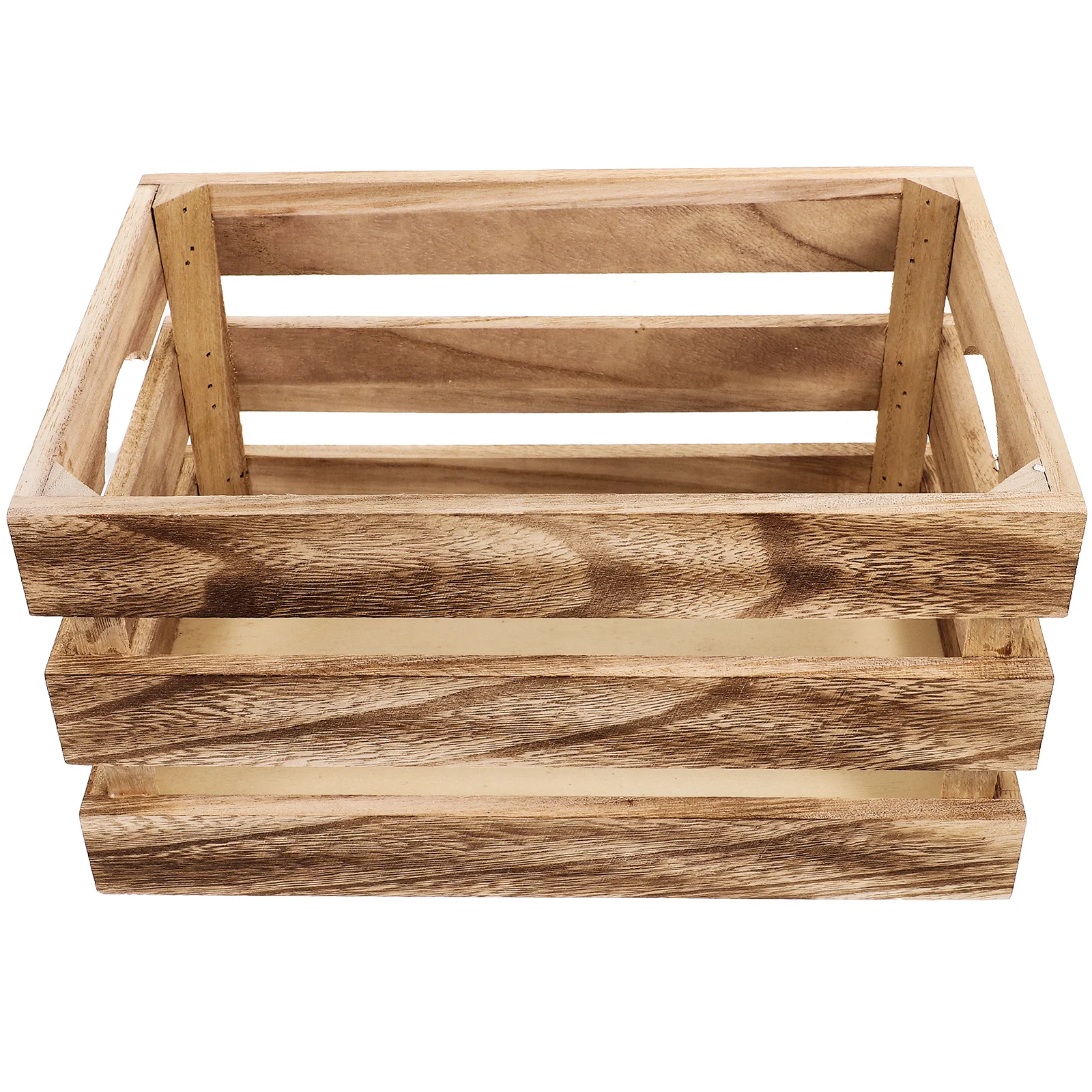 

Vintage Design Sundries Storage Case Office Wooden Basket Supermarket Wood Crate Box