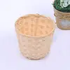 Mini Bamboo Woven Basket Household Bra Sundries Organizer Rattan Plant Box Desktop Container Handmade Garden Flowerpot 1