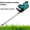 21V Cordless Electric Hedge Trimmer Dual-Blade Garden Trimmer Tea Tree Hedge Trimmer Pruning Saw Lawn Yard Mower 1